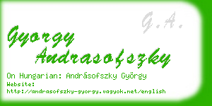 gyorgy andrasofszky business card
