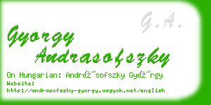 gyorgy andrasofszky business card